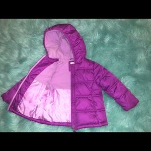 Girls Winter Puffer Coat Pretty Purple 2T